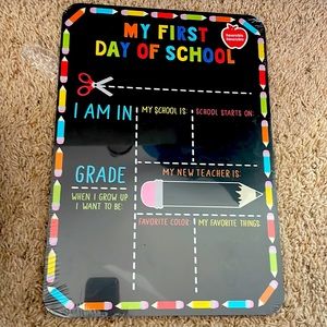 Chalkboard back to school sign